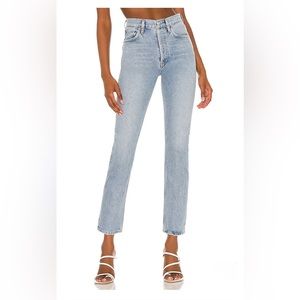 Riley High Rise Straight Crop in Dimension